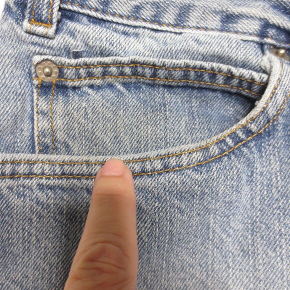 JEANS mens DENIM blue RELAXED cotton SIZE 33 - Picture 4 of 8